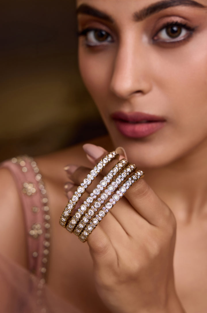 Sajani Polki Bangles - Set of 4