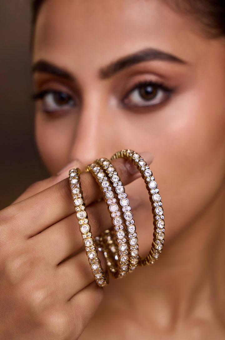 Sajani Polki Bangles - Set of 4