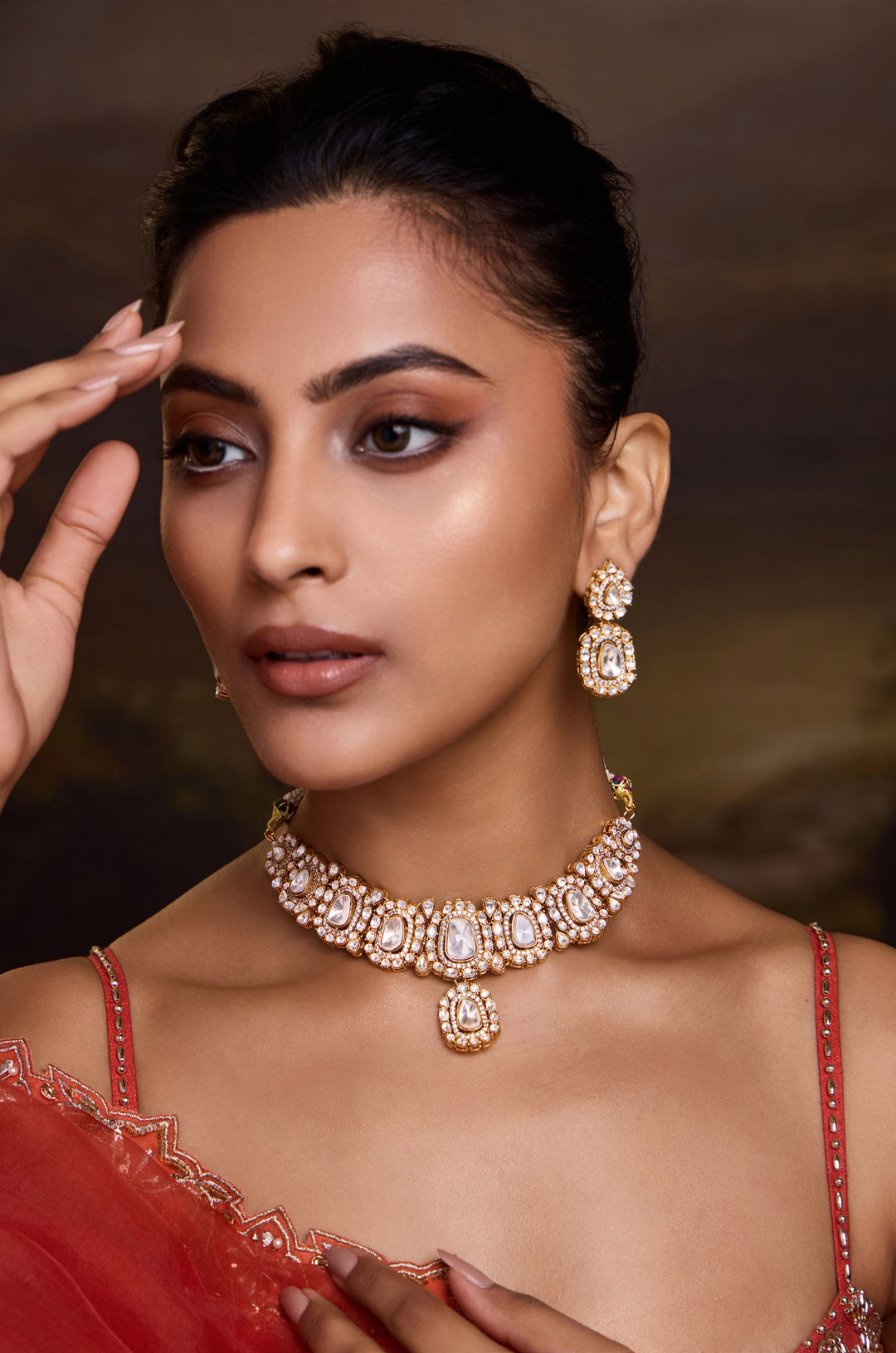 Resha Polki Necklace Set