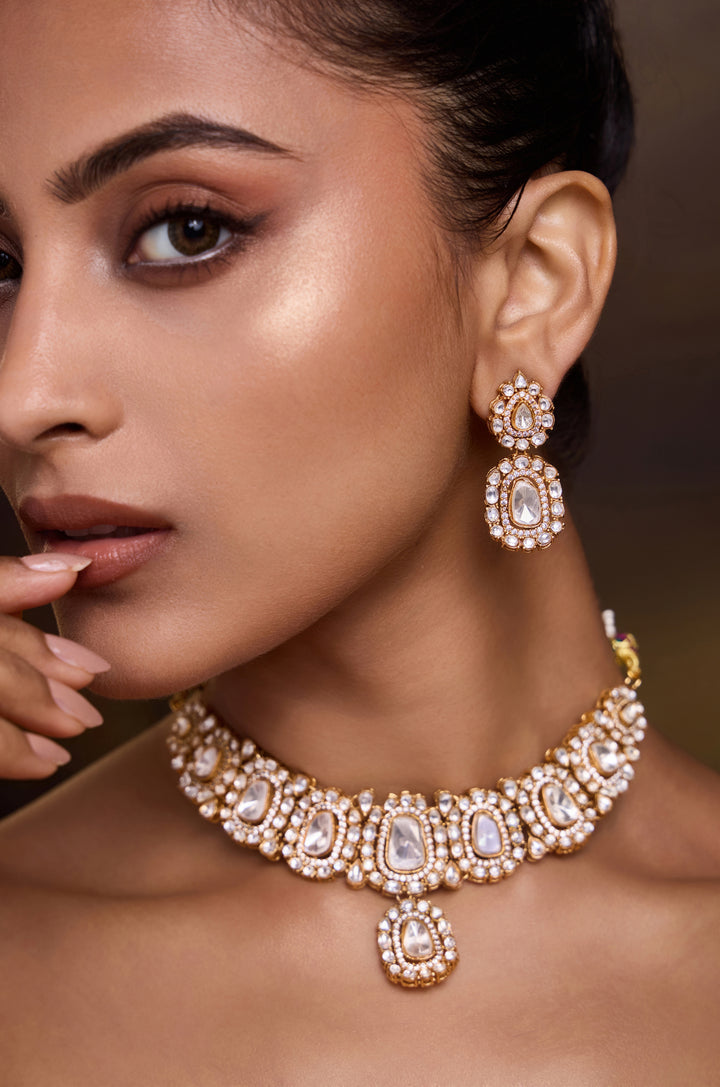 Resha Polki Necklace Set
