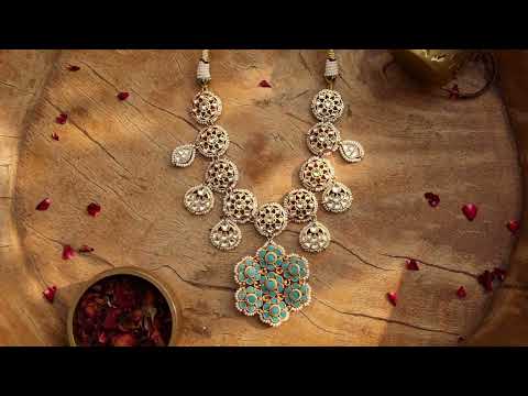 Arisha Turquoise Kundan Necklace