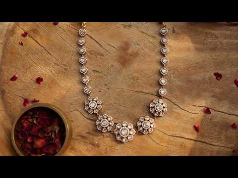 Miral Floral Polki Necklace