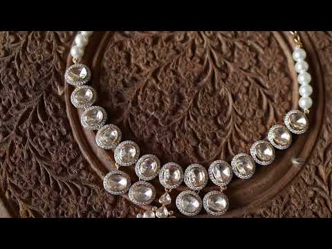 Ifama Polki Silver Necklace