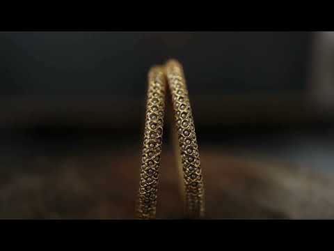 Tanika Pearls Jadau Bangles - Set of 2