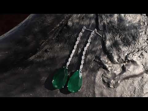 Maya Green Drop Earrings