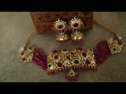 Lagima Jadau Choker Necklace Set