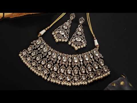 Jina Polki Necklace Set