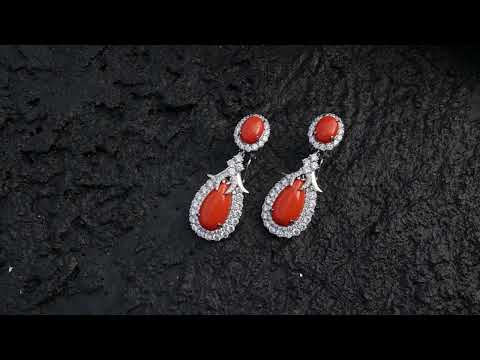 Edith Orange Earrings