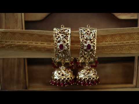 Ophelia Red Jadau Earrings