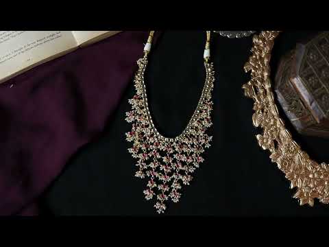 Saira Red Kundan Necklace
