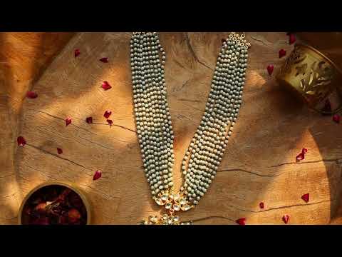 Babita Green Kundan Necklace