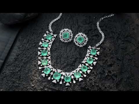 Meriol Mint Necklace Set