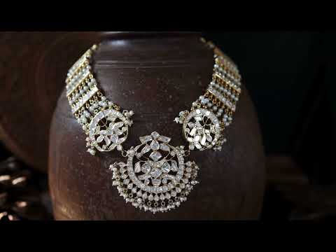 Suhana Polki Silver Necklace