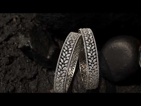 Kiki Faux Diamond Bangles - Set of 2