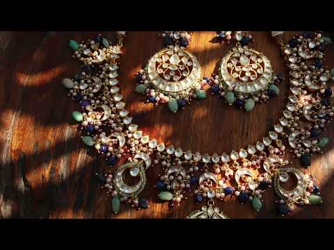 Jannat Multicolored Kundan Necklace Set