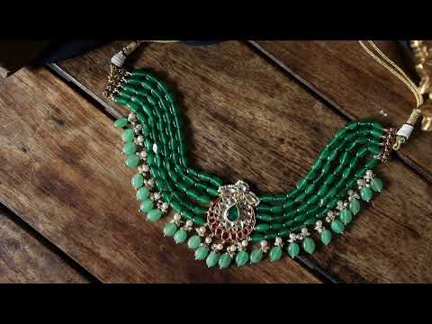 Sridevi Green Choker Necklace