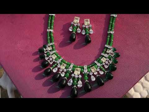 Parker Green Necklace Set