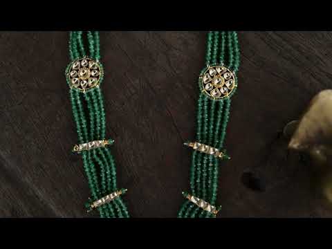 Salma Green Kundan Necklace