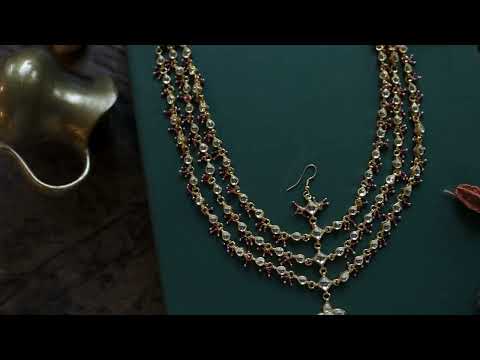 Siyara Pink Kundan Mathapatti
