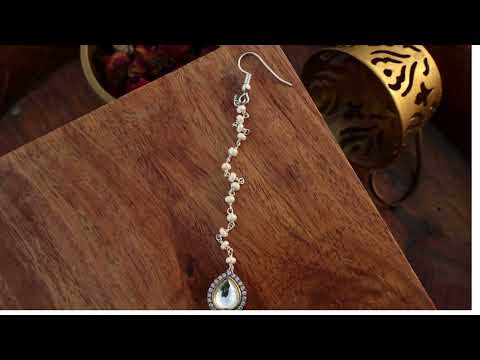 Dhiti Victorian Polki Maangtikka