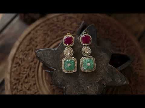 Waozi Polki Silver Earrings