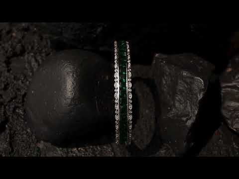 Zoe Green Faux Diamond Bracelet