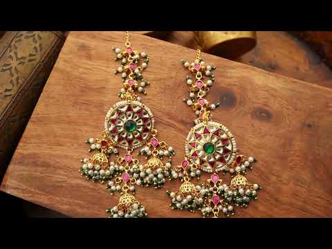 Zaynab Kundan Jhumka Earrings