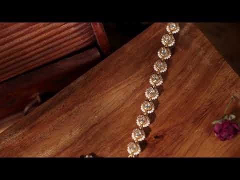 Farah Polki Hathphool Bracelet