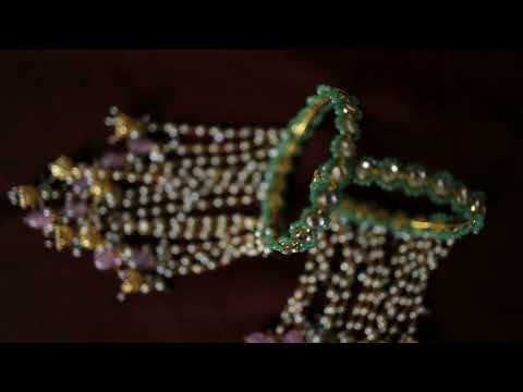 Ashmina Multicolored Kundan Kalira Bangles - Set of 2