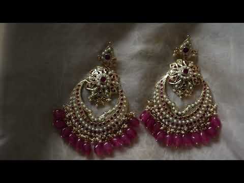 Noura Jadau Chandbali Earrings