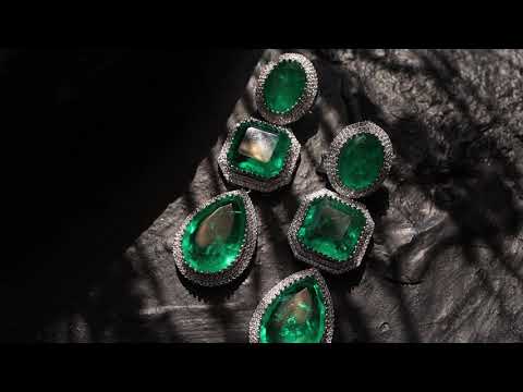 Nova Green Statement Earrings