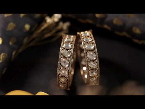 Zora Polki Bangles - Set of 2