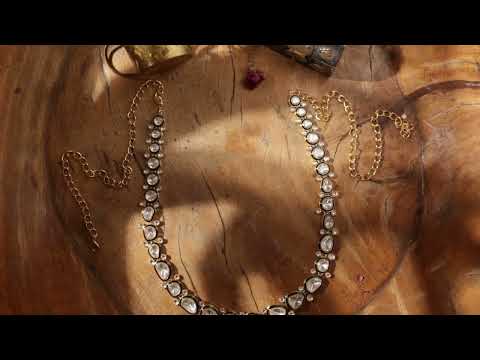 Keisha Green Polki Waist Belt