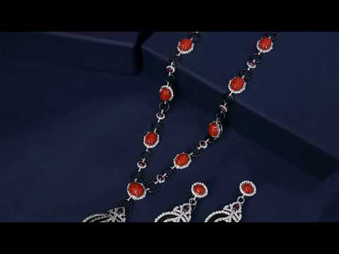 Amira Orange Necklace Set