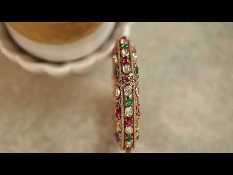 Mahura Polki Bangle