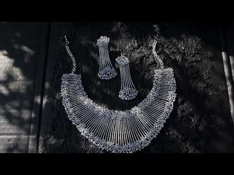 Ember Faux Diamond Necklace Set