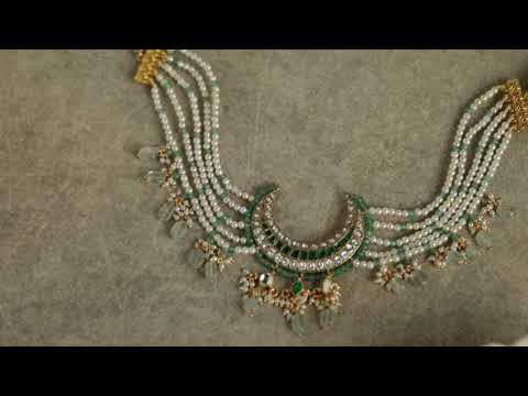 Malaka Crescent Choker Necklace