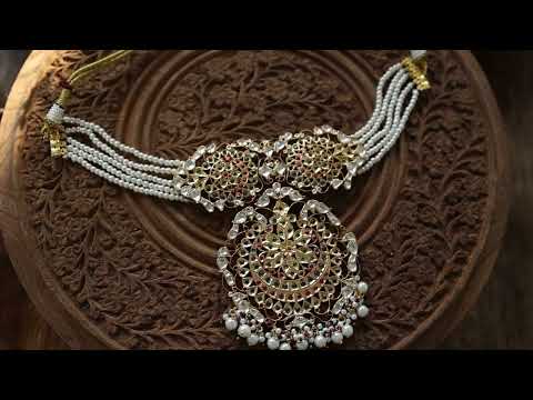 Deeza Kundan Silver Necklace