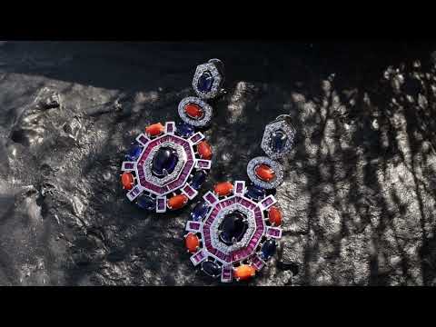 Elena Multicolored Faux Diamond Earrings