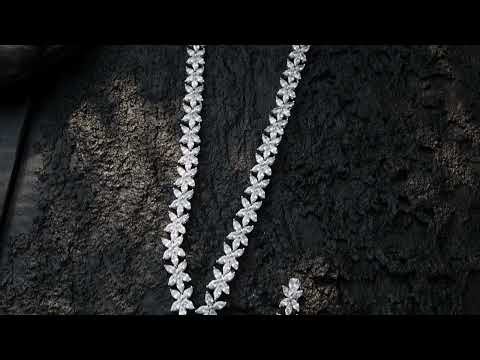 Diana Red Drop Necklace Set