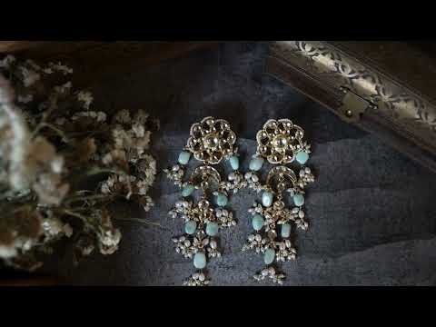 Hiral Kundan And Pearl Earrings