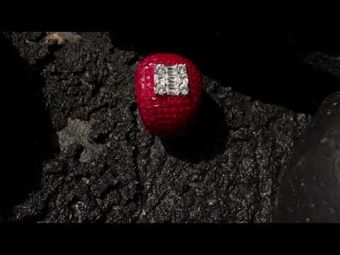 Grace Pink Faux Diamond Ring