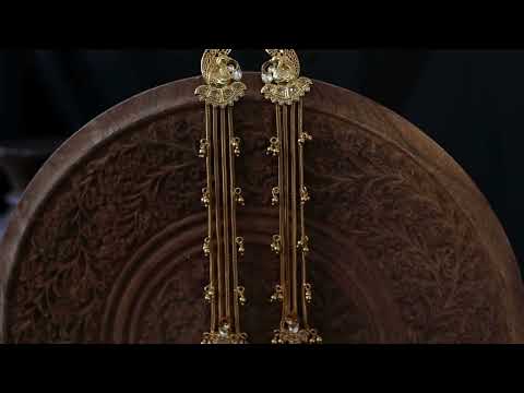 Ziyara Kundan Silver Earrings