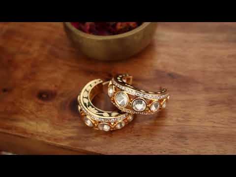 Rubab Victorian Polki Hoops