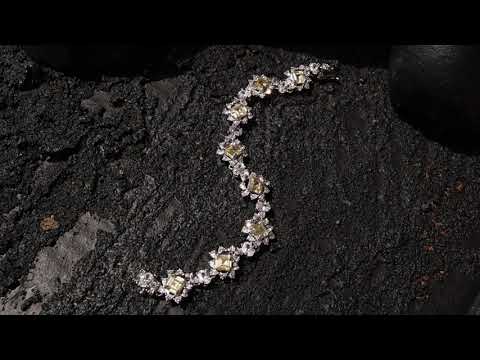 Isabella Yellow Faux Diamond Bracelet