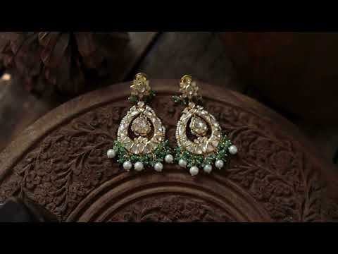 Imya Mint Polki Silver Earrings