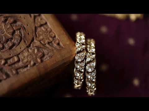 Haladika Polki Bangle - Set of 2