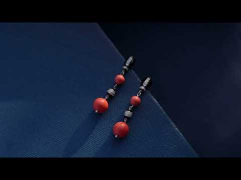 Aaliyah Coral Earrings