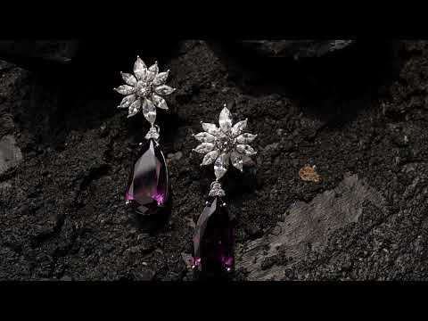 Jasper Purple Victorian Earrings