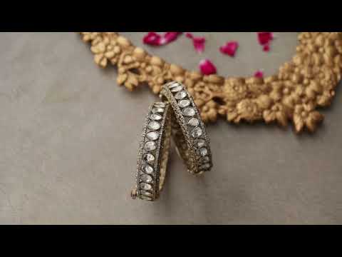 Hyiti Polki Bangles - Set of 2